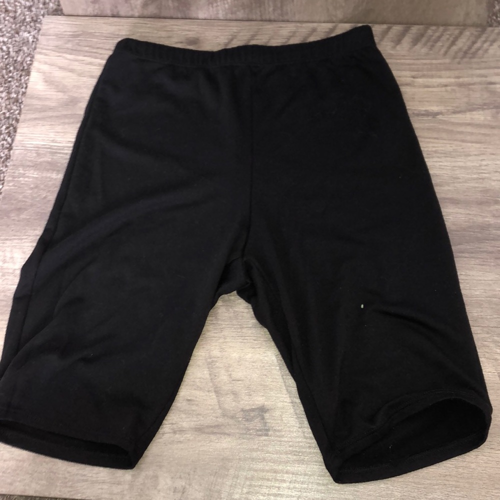 Black biker shorts